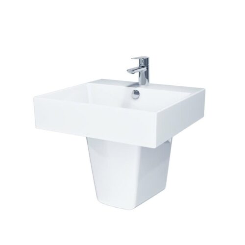 LAVABO TREO + CHÂN SỨ CAESAR LF5263 + PF2463